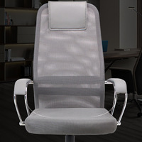 Chaise de bureau pivotante ergonomique confortable avec revêtement souple en PVC et tissu maillé, réglable en hauteur, vente en gros d'usine