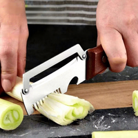 Éplucheur multifonctionnel en bois avec poignée, éplucheur manuel en acier inoxydable et ouvre-bouteille pour fruits, légumes et pommes de terre – Vente en gros usine