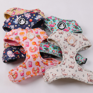 Arnés Ajustable para Perro OKEYPETS de Diseño Personalizado a la Moda, Ecológico, Suave y Cómodo de Neopreno con Estampado Animal y Mochila - Product Image 2