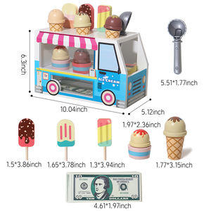 Voiture jouet sur le thème <span class=keywords><strong>de</strong></span> la crème glacée en bois écologique <span class=keywords><strong>de</strong></span> qualité supérieure artisanat exquis conception unique jouet à la mode pour les enfants - Product Image 5