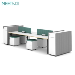 Modern Desks <b>Table</b> Office Furniture Manufacturers 2,4,6 Seater Modular Office Workstations - Product Image 3