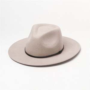 Chapeau Jazz en Laine Nouveau Style X1254 à Large Bord Respirant Unisexe pour Voyage en Plein Air - Product Image 1