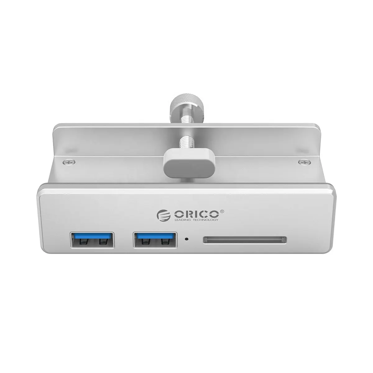 ORICO 5Gpbs Aluminum Alloy Clip-type 2 Port USB 3.0 HUB With SD Card Reader