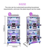 Machine à pince pour porte-clés de jeu à pièces Petite machine à pince pour jouet en peluche