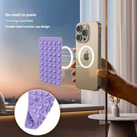 Soporte de Silicona Portátil con Ventosa de Grado Alimenticio FDA/LFGB, en Oferta |   Soporte Universal para Teléfono Celular de Doble Cara, Ecológico y Ergonómico
