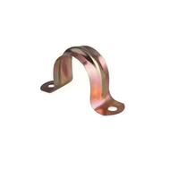 Collier de serrage en acier zingué métrique épaissi pour double tuyau, type selle, attache en U, pour tuyau d'eau, robuste, OEM
