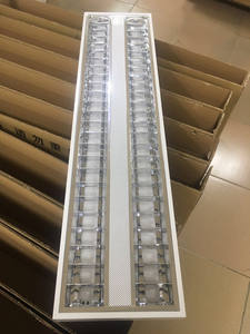 <strong>4x18W</strong> T5 T8 LED Panel <strong>Light</strong> 1200x600mm Office Surface Mount Ceiling <strong>Light</strong> with <strong>Grille</strong> Louver Design - Product Image 4