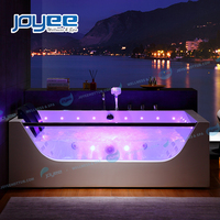 Baignoire à hydromassage JOYEE au design moderne, baignoire relaxante pour 2 personnes, baignoire en acrylique, baignoire autoportante à remous