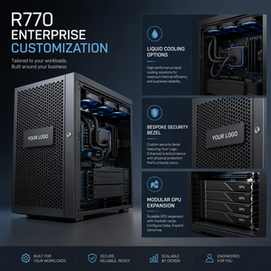 เซิร์ฟเวอร์แร็ค Original PowerEdge R770 2U แบบ Dual Xeon 6 โปรเซสเซอร์ 32x DDR5 DIMM พร้อมที่จัดเก็บข้อมูล PCIe Gen5 NVMe รองรับการใช้งาน 6th Gen X - Product Image 5