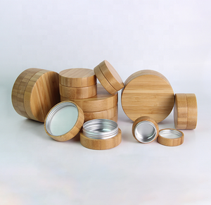 ODM fornitore RUIAPCK fabbrica festa barattolo di bambù 50G contenitore di alluminio alluminio con tappo a <span class=keywords><strong>vite</strong></span> in alluminio con cappotto di bambù - Product Image 4