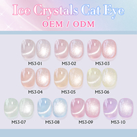 Missgooey OEM 10 couleurs Gel Polish Effet Cristal Givré CatEye, Vente en Gros Marque Privée, Kit de Gel Polish Gelée CatEye, Vernis à Ongles Gel CatEye, Logo Personnalisé