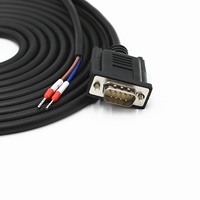NOUVEAU Câble de communication RS485 à écran tactile en cuivre plaqué or MG, connecteur DB9 mâle-femelle, port série COM, 2 conducteurs