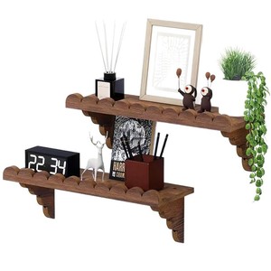 Creative Wooden Wave Shaped Floating <b>Shelf</b> <b>Wall</b> <b>Mounted</b> Storage Rack For Home Office Organization Durable Design - Product Image 5