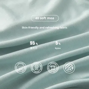 Nouvelles culottes pour hommes en coton modal 40s, couleur unie, taille mi-haute, grande taille, tricotées, service OEM, TikTok Taobao - Product Image 2
