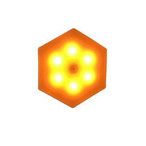 Veilleuse LED à détecteur de mouvement, alimentée par piles, idéale pour un meilleur sommeil, à fixer n'importe où, avec lumière ambrée - Product Image 3