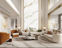 Vente directe usine : Panneau mural moderne en PVC à revêtement UV, motif floral, aspect marbre, pour salle de bain et usage commercial