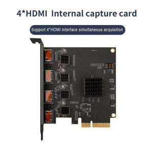 การ์ดจับภาพ PCIe X4 Quad-Channel รองรับ 1080P 60Hz 4 อินพุต พร้อมฟังก์ชัน Picture-in-Picture แบบ YUY2 สำหรับการถ่ายทอดสด กล้อง และการใช้งานทางการแพทย์ - Product Image 4