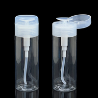 Bouteille verrouillable portable de 120ml avec distributeur de pompe à pression pour dissolvant de maquillage de vernis à ongles de Gel d'acétone d'alcool