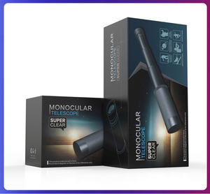 LUXUN portátil 25X50 pirata Monocular BAK4 película verde telescopio plegable de mano para niños y adultos - Product Image 6