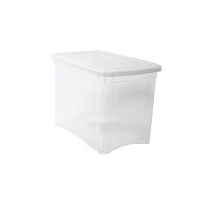 Storage Box PP 18L Eco-Friendly Transparent Design Container with Lid for Home Office Use - Product Image 1