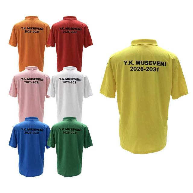 Bulk Custom Election Campaign Polo Shirt Personalized Y.K.Museveni Political Supporter Tee Custom Print