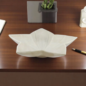 จานจานลายหินอ่อนขัดเงาสีขาวสวย12 "สร้างขึ้นเพื่อความต้องการในการตกแต่ง - Product Image 4