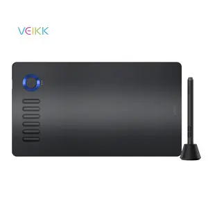 VEIKK A15PRO 10*6英寸绘图图形平板电脑，具有8192笔压灵敏度和12个按键以及独特的快速拨号-蓝色