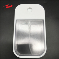 Flacon pulvérisateur de parfum portable blanc chaud de 30 ml, atomiseur en plastique, flacon vaporisateur désinfectant de 38 ml, flacon vaporisateur format carte de crédit