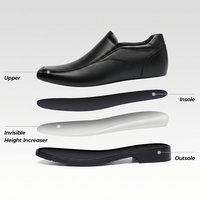 Nouvel Arrivage Vente en Gros Usine Mocassins Rehaussants Décontractés pour Hommes, Mocassins de Mariage, Mocassins de Bureau et de Loisirs avec Augmentation de Hauteur de 7 cm