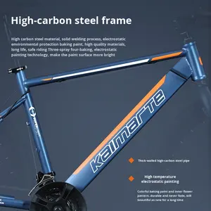 Bicicleta de Carretera al por Mayor de Fábrica, Freno de Disco Doble Curvo, para Adultos, Hombres y Mujeres, 24/27/30 Velocidades, Cuadro de Acero al Carbono, Ligera - Product Image 6