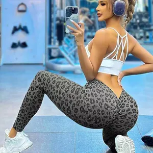 Best-seller Vente en gros Logo personnalisé Leggings de fitness taille haute pour femme pour le yoga