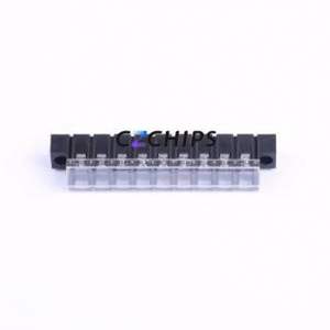 KF28CM-7.62-9P Barrier Terminal Block Through hole Component (THT),P=7.62mm Connector With Cover Plate 7.62mm 1x9P Straight Pin - Product Image 1