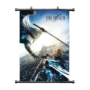 Benutzer definierte Wandro lle Final Fantasy Anime Scroll Poster für Spiel charakter