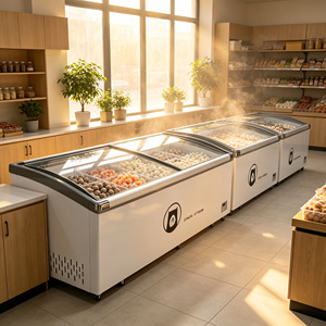 Congélateur coffre commercial pour supermarché, grande capacité (-30°C), pour la conservation de viandes congelées (bœuf, porc, mouton) ° Congélateur vertical C DeepFreezer - Product Image 4