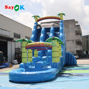 Trẻ Em Thương Mại Inflatable Lớp Trượt Nước Với Hồ Bơi Khổng Lồ Sân Sau Inflatable Khô Slide Cho Trẻ Em - Product Image 4