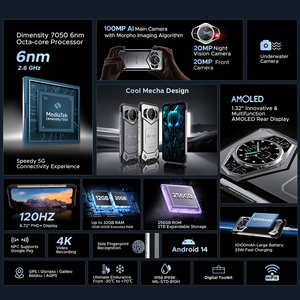 Smartphone 5G Android 14 6.72 "120Hz 12GB + 256GB Téléphone portable 10100mAh 100MP 33W Téléphone portable NFC DOOGEE <span class=keywords><strong>S200</strong></span> - Product Image 2