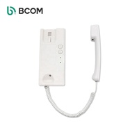 Bcomtech Système de maison intelligente Interphone audio à 2 fils Bouton de déverrouillage Système de téléphone de porte filaire pour villas Système d'interphone à sonnette