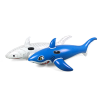 Bouée de piscine gonflable personnalisée en forme de requin pour la plage, jouet de piscine à chevaucher, en PVC, capacité maximale 100 kg