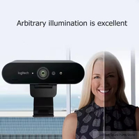 Logitech BRIO C1000e Webcam 4K Ultra HD 1080P 60FPS HDR RightLight 3 Zoom Digital 5X Triple FOV Dual Mic Windows Hello Business