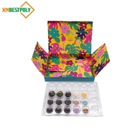 Boîte cadeau personnalisée de 24 truffes Brigadeiros au chocolat, emballage en papier pliable avec insert pour confiseries