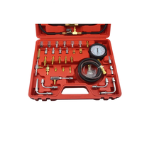 Probador de Presión de Combustible Universal para Automóviles TU-443, Kit de Manómetro para Bomba de Inyección de Gasolina y Diésel, 0-140 PSI