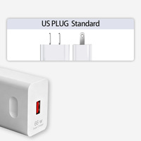 Adaptateur secteur USB 2025 à prix abordable, chargeur rapide 66W pour iPhone 14, compatible bureau et voiture, logo UE/Royaume-Uni