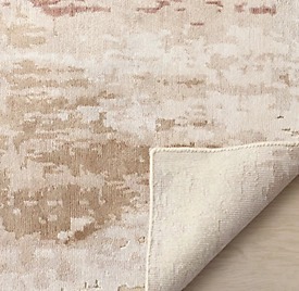 Tappeto in Lana e Viscosa a Pelo Densamente Tosato a Mano, Effetto Tonalità Ispirato al Cielo del Deserto, per Soggiorno - Product Image 4