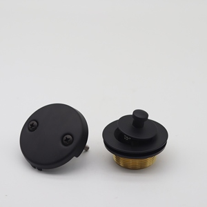 Ensemble de garniture pour baignoire à levier et à rotation avec kit de conversion de plaque de trop-plein à 2 trous, montage de 1-1/2 pouce <span class=keywords><strong>ou</strong></span> 1-5/8 pouce - Product Image 3