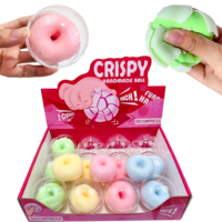 Jouet anti-stress en forme de donut croustillant de 7 cm, rempli d'argile, avec son craquant, jouet de décompression, cadeau, boîte de 12 pièces