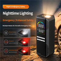 High Power Portable Car Tire Inflator Pumps & Air Pump With Color Screen, Wireless Multi-functional Emergency Tools for Vehicles