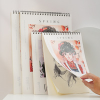 Cuaderno de Dibujo Espiral A4, Grueso, Especial para Estudiantes de Arte, Encuadernado en Espiral, Cuaderno de Dibujo Rápido, Bloc de Dibujo en Blanco para Garabatear, Dibujar y Pintar