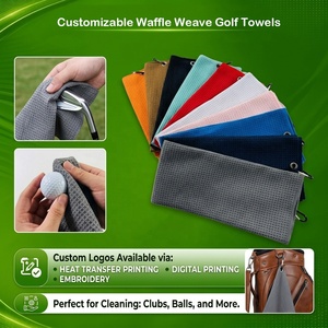 Custom Logo Quick Dry Microfiber Golf <strong>Towel</strong> Multi Size Embroidery Sublimation Heat Transfer Digital Print Sports <strong>Towel</strong> - Product Image 1