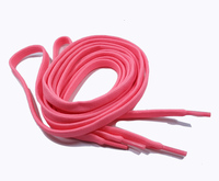 Échantillon Gratuit Lacets Plats Personnalisés en Polyester Coton à Pointe Métallique Longueur Personnalisable pour Chaussures de Sport d'Extérieur