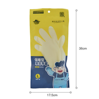 Gants de ménage en PVC de haute qualité, imperméables, d'épaisseur moyenne, écologiques, de qualité alimentaire, pour le nettoyage de la maison et de la cuisine